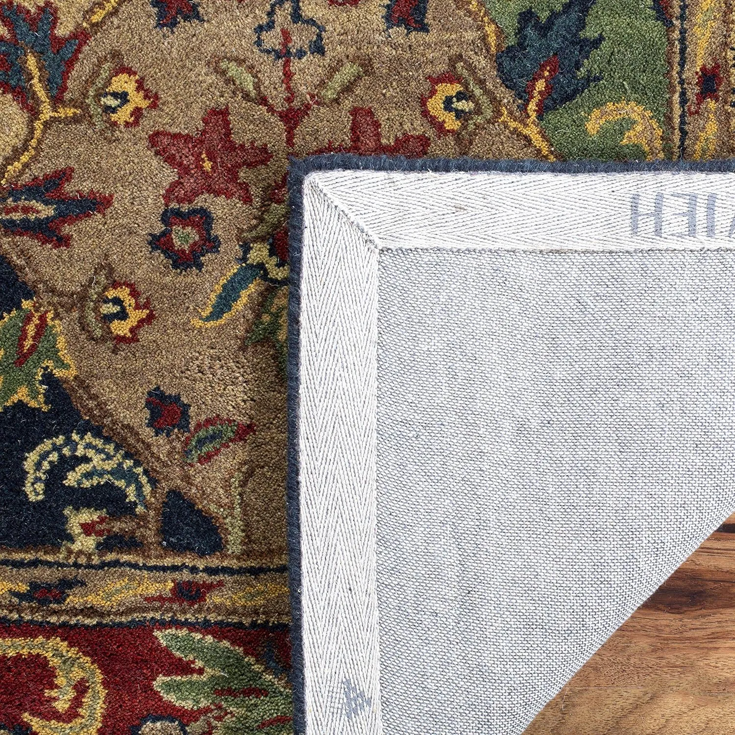 SAFAVIEH Heritage Collection Runner Rug - 2'3" x 20', Multi & Burgundy, Handmade Traditional Oriental Wool, Ideal for High Traffic Areas in Living Room, Bedroom (HG911A)