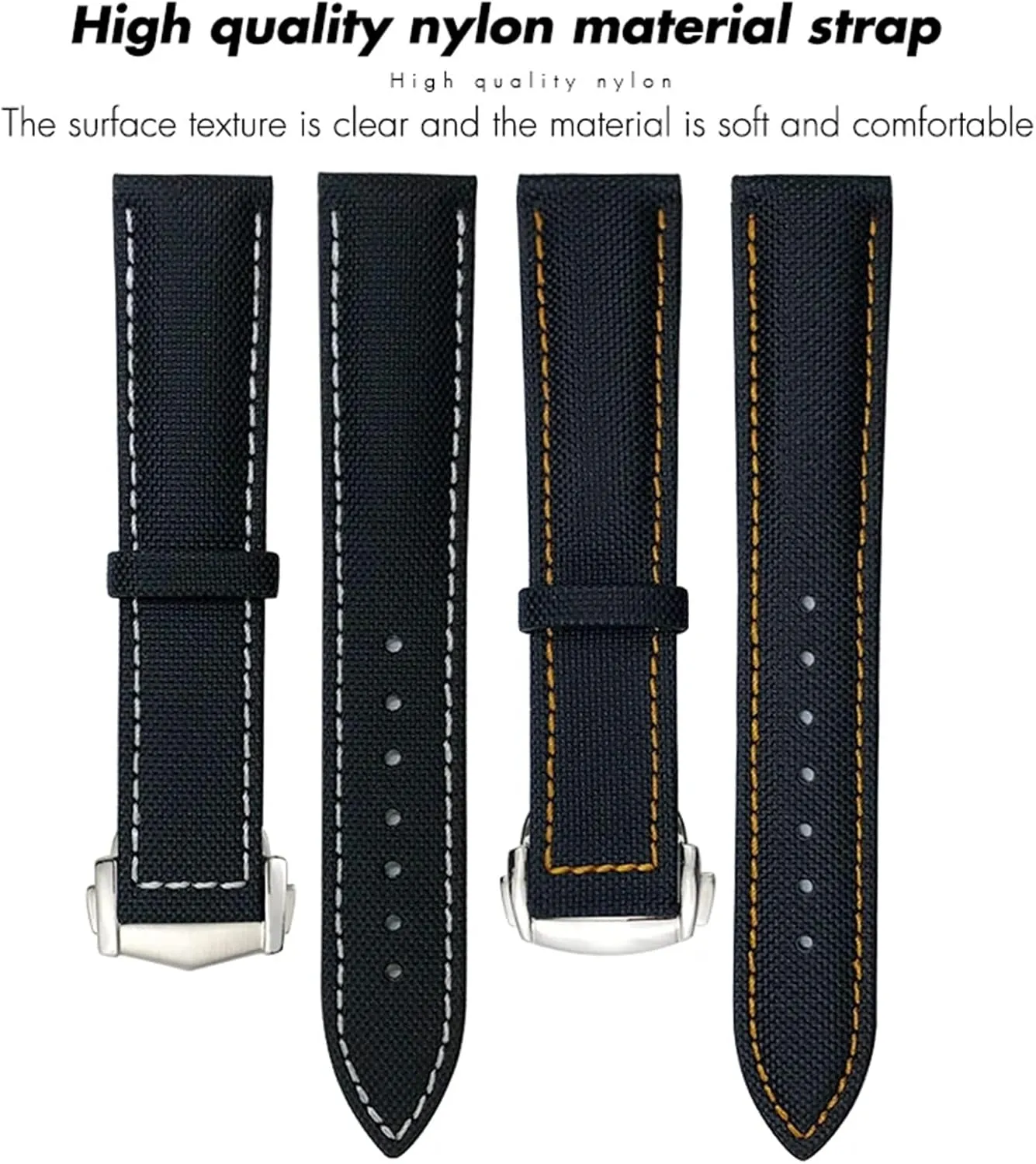 SERDAS 19mm 20mm High Density Nylon Watchband For Omega Planet Ocean Seamaster 300 Speedmaster Fabric Leather Canvas 21mm 22mm Watch Strap