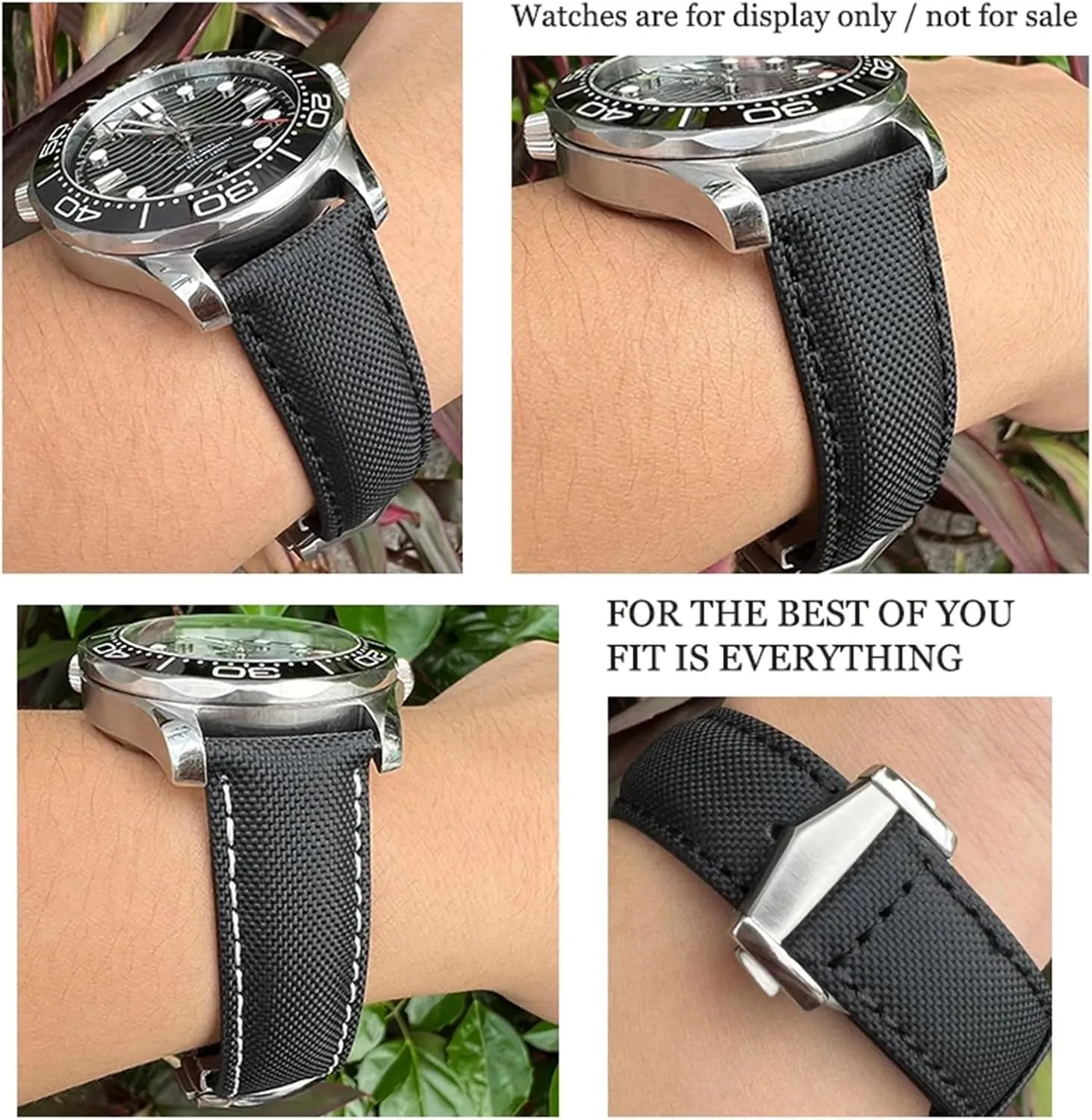 SERDAS 19mm 20mm High Density Nylon Watchband For Omega Planet Ocean Seamaster 300 Speedmaster Fabric Leather Canvas 21mm 22mm Watch Strap
