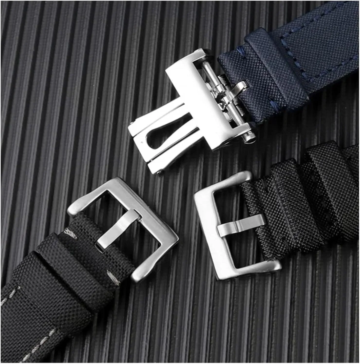 SERDAS 23mm High Density Nylon Watchband Special For Blancpain Fifty Fathoms 5000 5015 Strap Butterfly Buckle Wristband Canvas Leather Bottom Watch Strap
