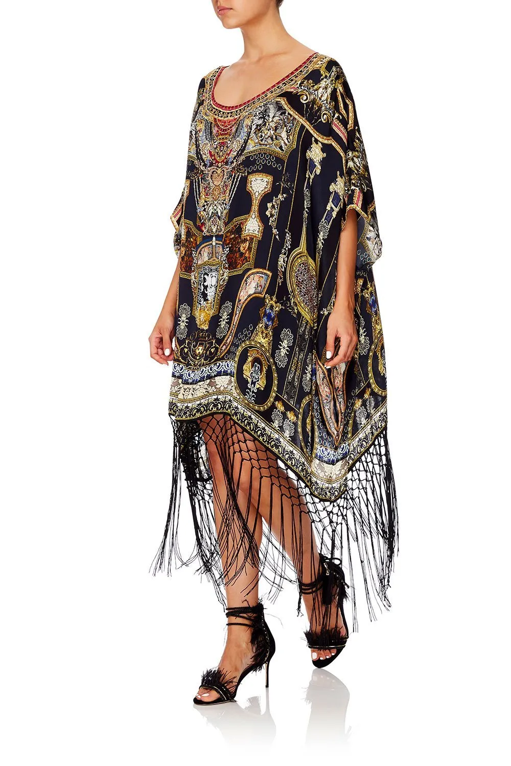 SHORT ROUND NECK KAFTAN MIDNIGHT MEETING
