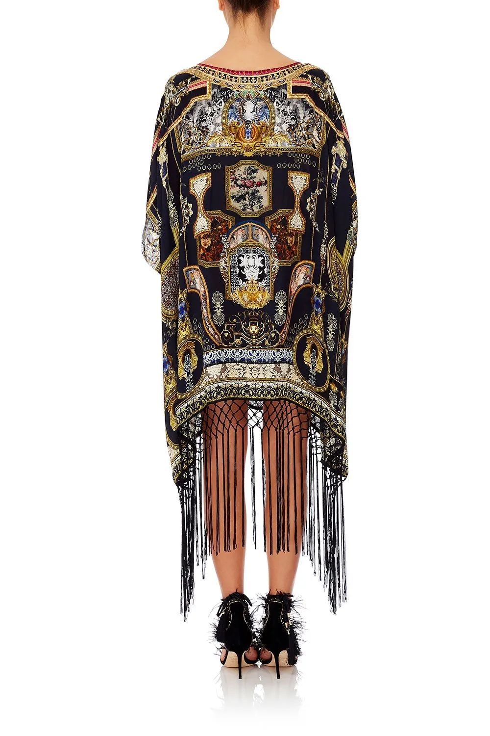 SHORT ROUND NECK KAFTAN MIDNIGHT MEETING