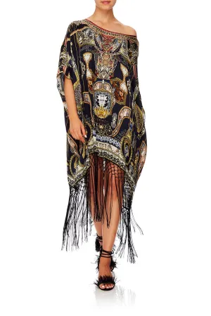 SHORT ROUND NECK KAFTAN MIDNIGHT MEETING