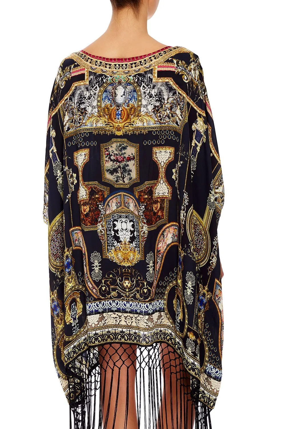 SHORT ROUND NECK KAFTAN MIDNIGHT MEETING