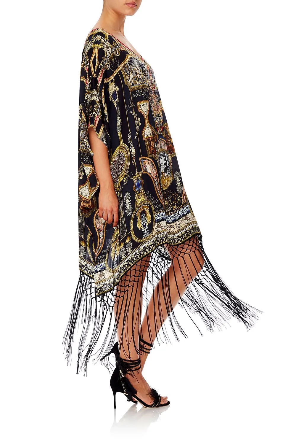 SHORT ROUND NECK KAFTAN MIDNIGHT MEETING