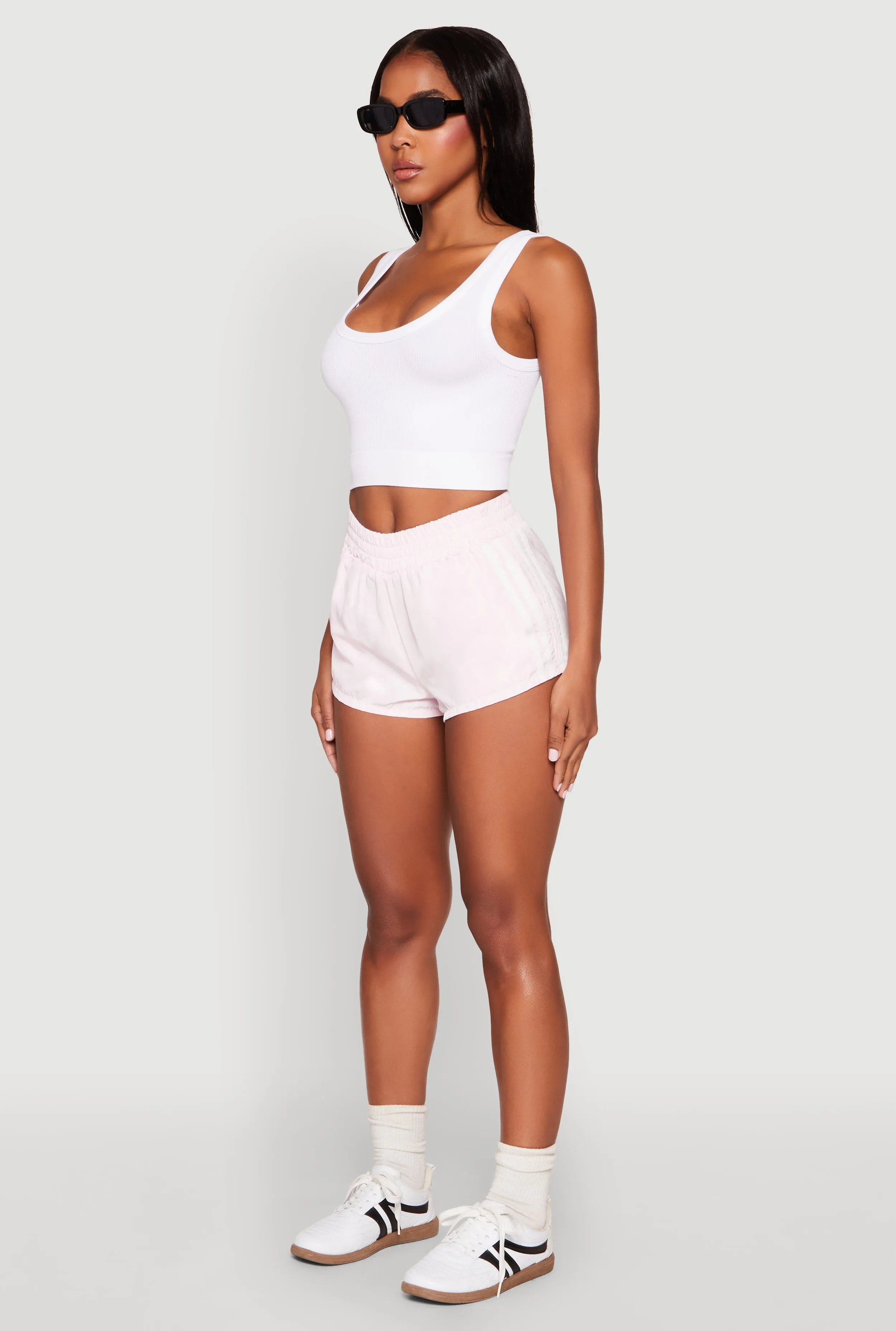Side Stripe Running Shorts