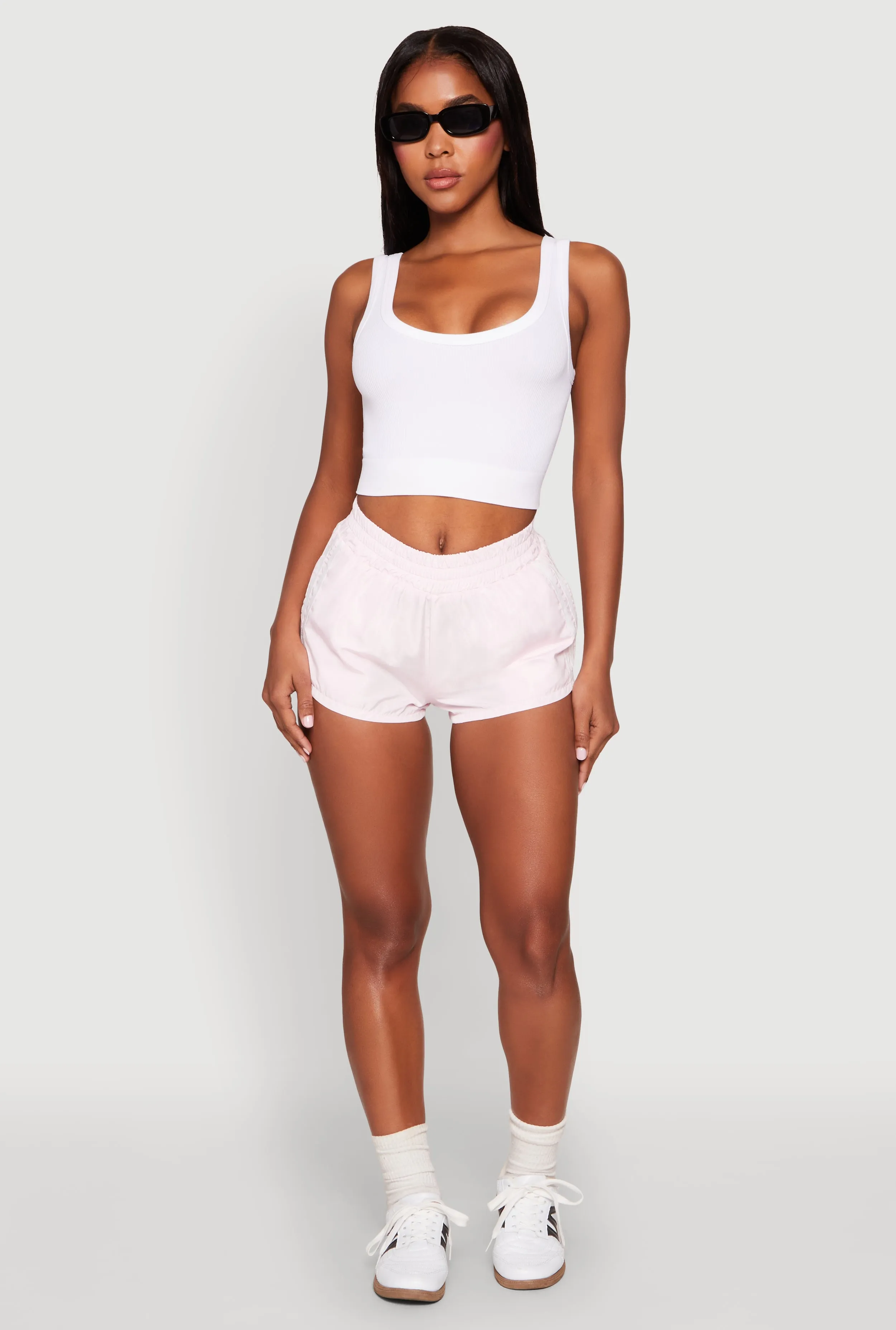 Side Stripe Running Shorts