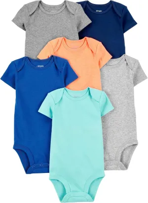Simple Joys by Carter's baby-boys 6-pack Short-sleeve Bodysuit