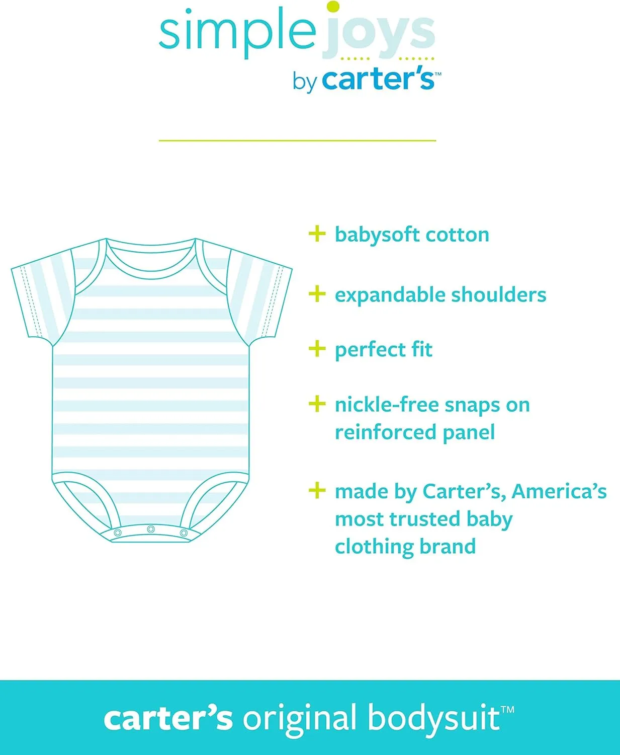 Simple Joys by Carter's unisex-baby 8-pack Short-sleeve Bodysuit