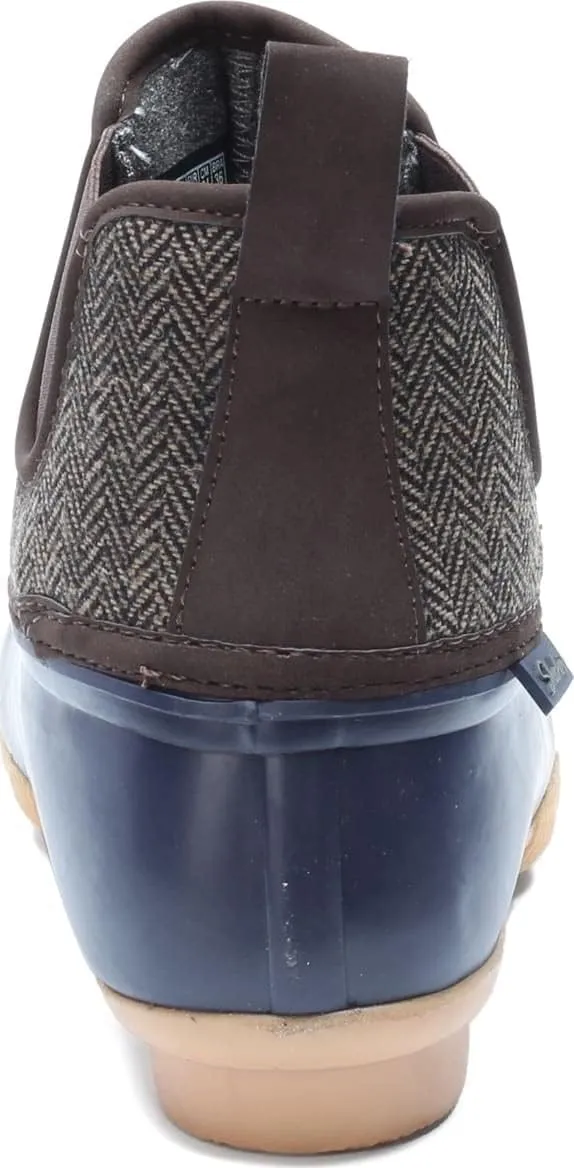Skechers Women's Pond Mid Herringbone Chelsea Duck Boot with Waterproof Outsole