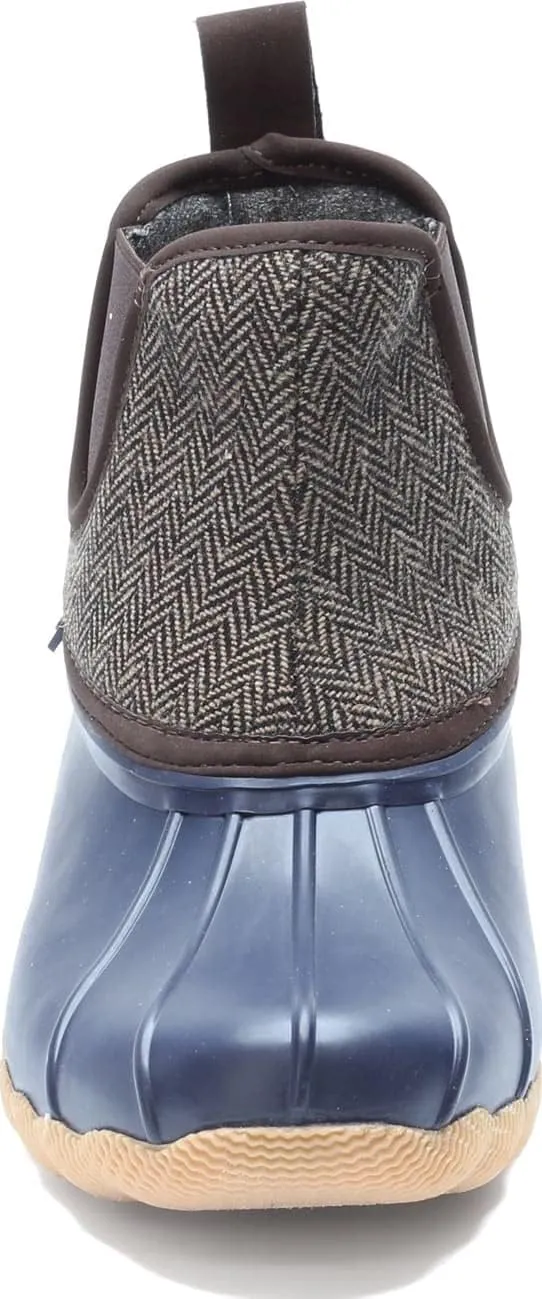 Skechers Women's Pond Mid Herringbone Chelsea Duck Boot with Waterproof Outsole
