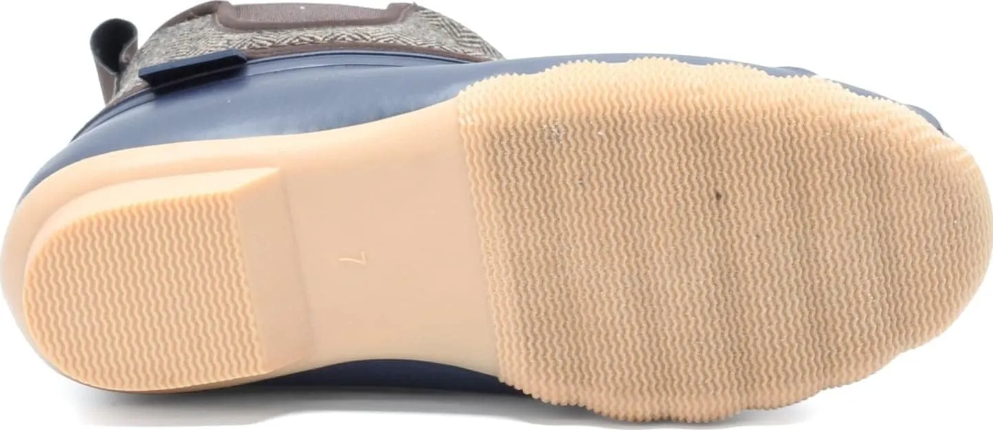 Skechers Women's Pond Mid Herringbone Chelsea Duck Boot with Waterproof Outsole