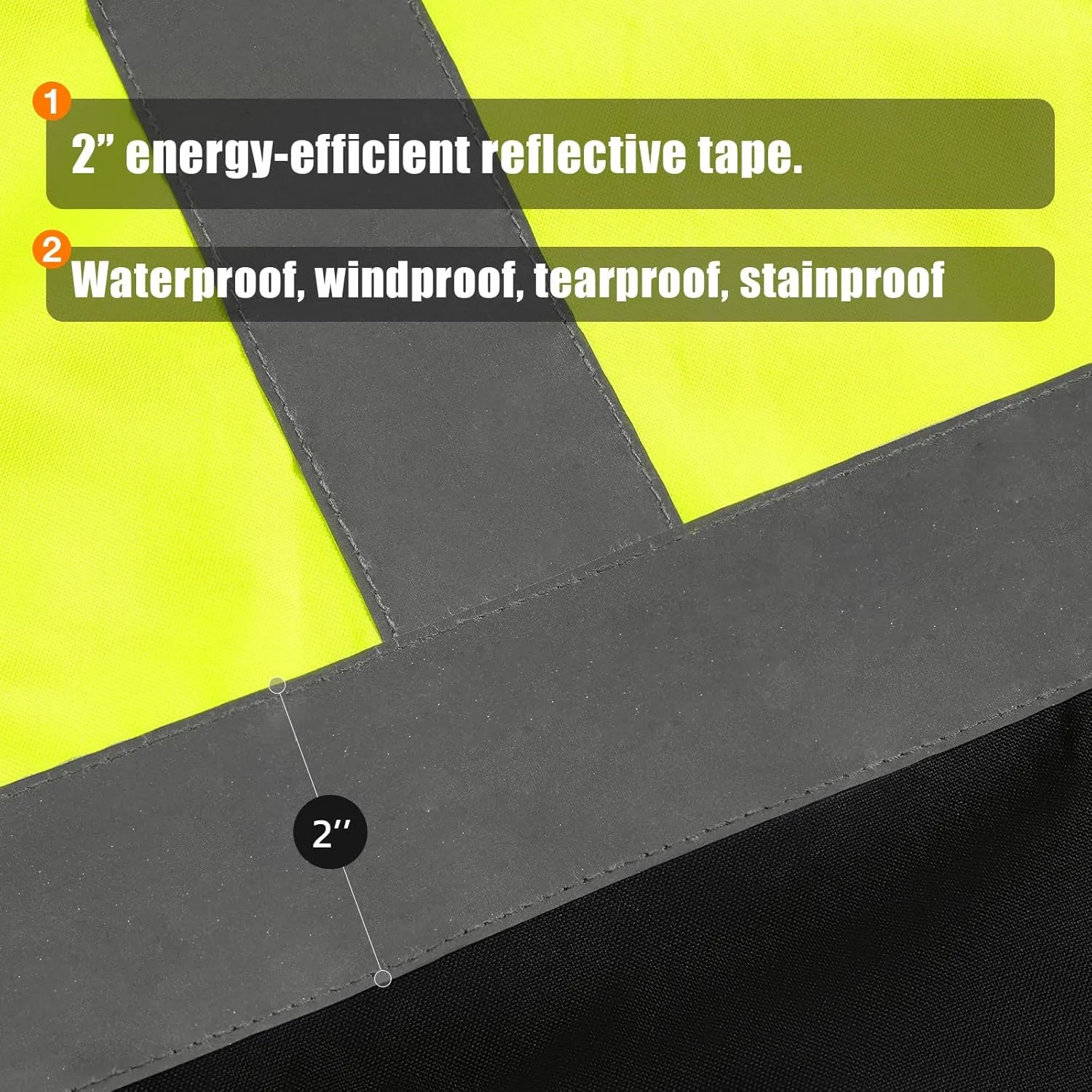 SKSAFETY 3-in-1 High Visibility Winter Bomber Jackets Zip Out Fleece Liner Reflective Safety Coats for men Waterproof ANSI/ISEA Class 3(Lime 2XL)