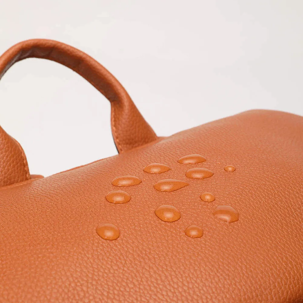 SophisticaMom™ Leather Diaper Bag & Accessories
