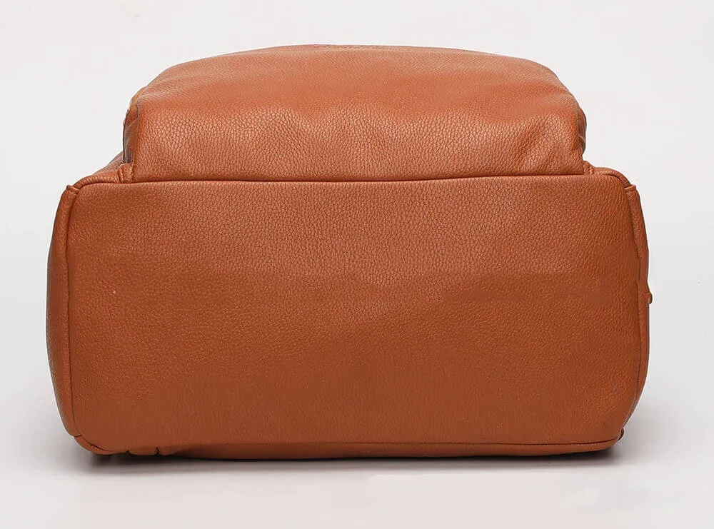 SophisticaMom™ Leather Diaper Bag & Accessories