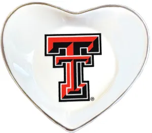 Sorority Shop Texas Tech University Jewelry Dish - Ceramic dish for Jewelry or Rings with Officially Licensed TXU Logo