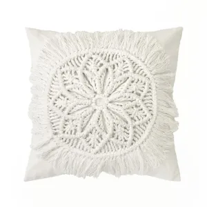 Sosa Square Cushion - Ivory