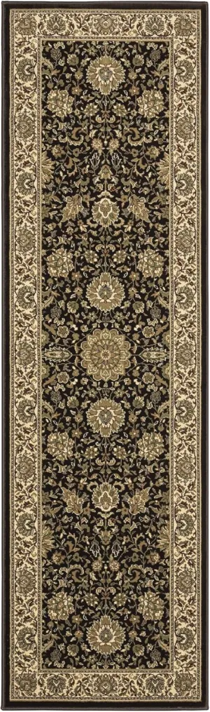 Sphinx Ariana Area Rug 172D2 Brown Persian Flowers 2' 7" x 9' 4" Rectangle