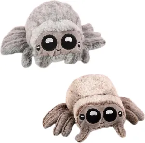 Spider Plush, 6.7 inch Cute Jumping Spider Stuffed Animal Toy Plushies (2pcs Plush)