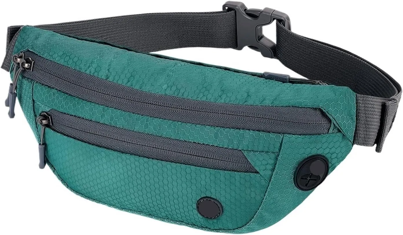 Sport Small Sporty Unisex Waist Bag Stylish Lightweight Hipbag Outdoor Travel Hiking Travel Men Women(Green)