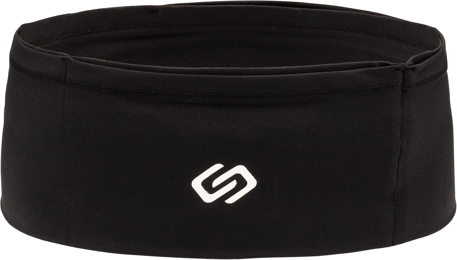 Sporteer VersaMax Running Belt, Travel Belt, Workout Waist Pack - Large Security Pockets Fit All Smartphones, Money, Passport, and Other Valuable Items (Black, Large)