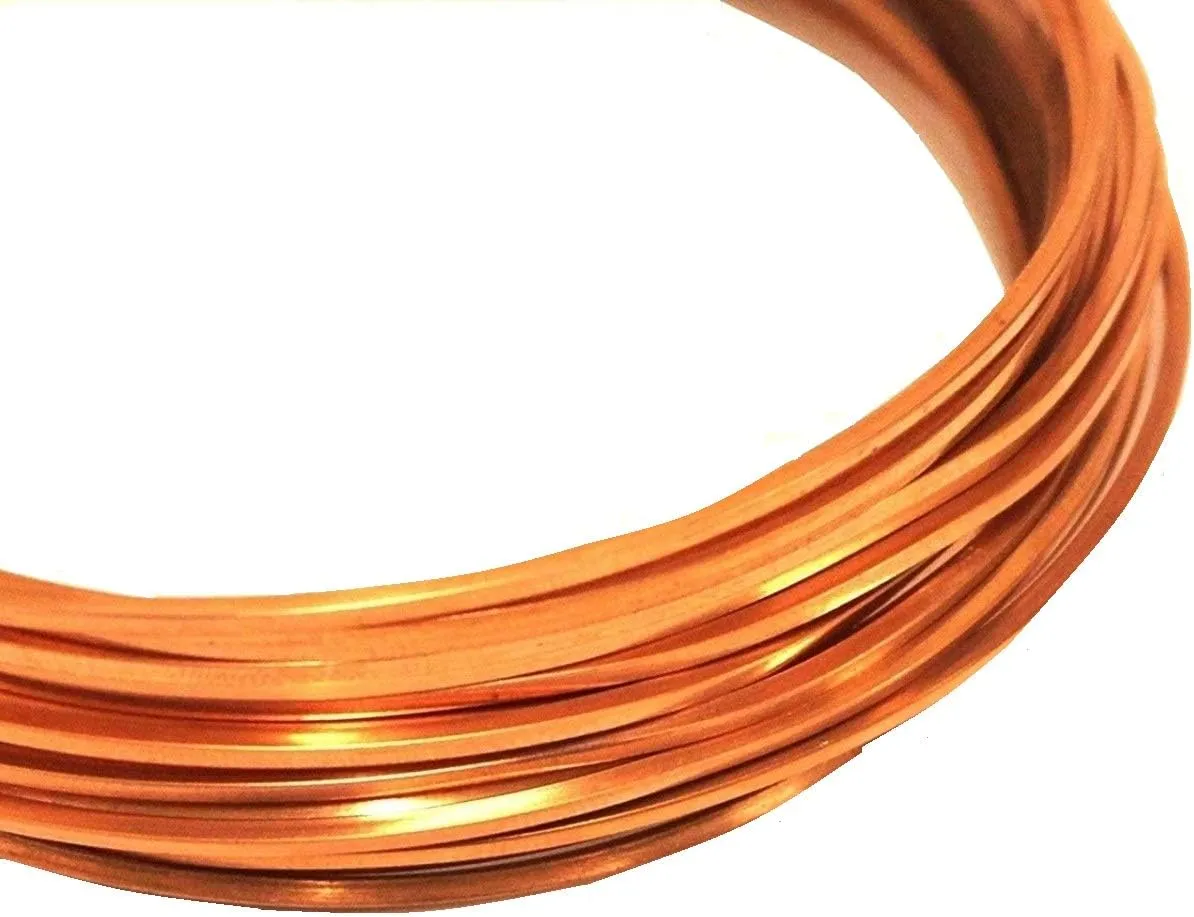 Square Copper Wire/Dead Soft (18 Ga - 50 Ft Coil)