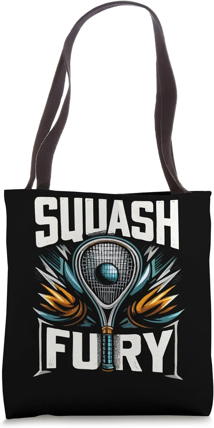 Squash Racket Vintage Stylish Squash Player Tote Bag