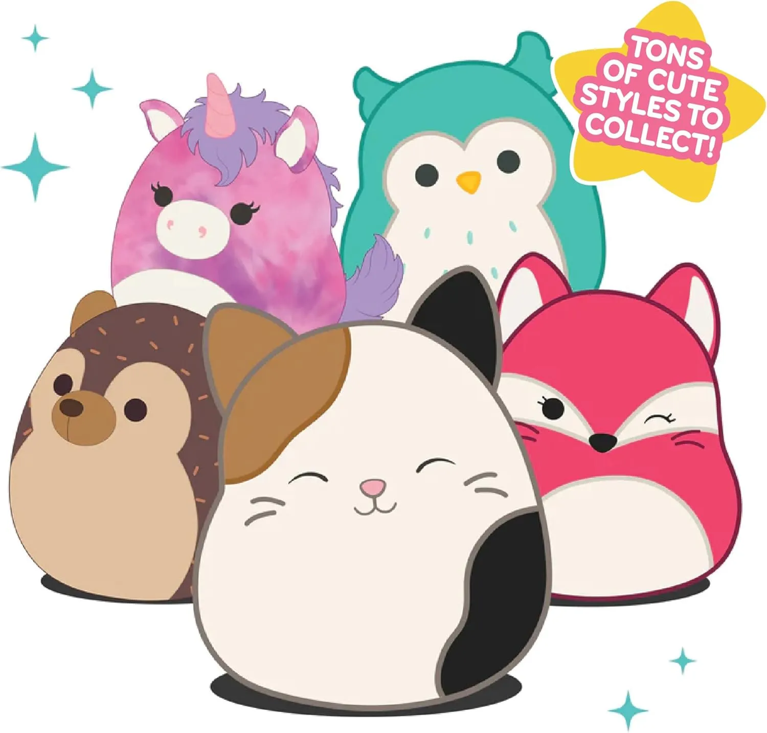 Squishmallows 10-Inch 2-Squish Celebration Pack - Butterfly & Flower - Two Jumbo Official Jazwares 10" Plush for Less - Collectible Soft Squishy Stuffed Animal Toy Gift Set for Kids, Girls & Boys