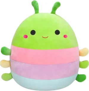 Squishmallows Official Kellytoy Plush 8 Inch Squishy Soft Plush Toy Animals (Rutabaga The Catepillar), (SQ82022)