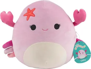 Squishmallows Original 10-Inch Cailey The Pink Crab - Official Jazwares Plush - Collectible Soft Squishy Stuffed Animal Toy - Gift for Kids, Girls & Boys