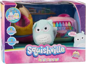 Squishville SQM0321 Star Student Accessort Set Set-2-Inch Plush and Accessories-Toys for Kids, Multi