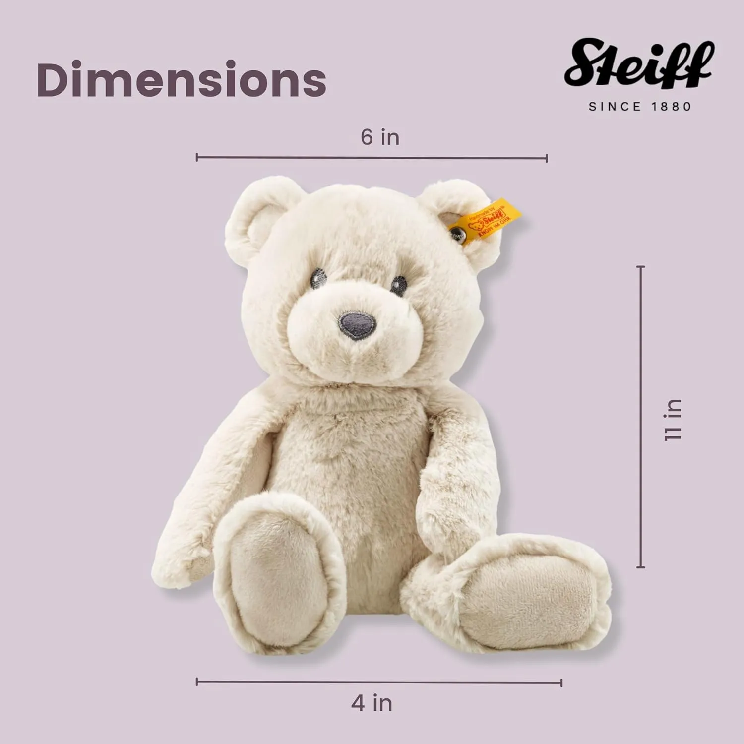 Steiff Soft Cuddly Friends Bearzy Teddy Bear, Beige