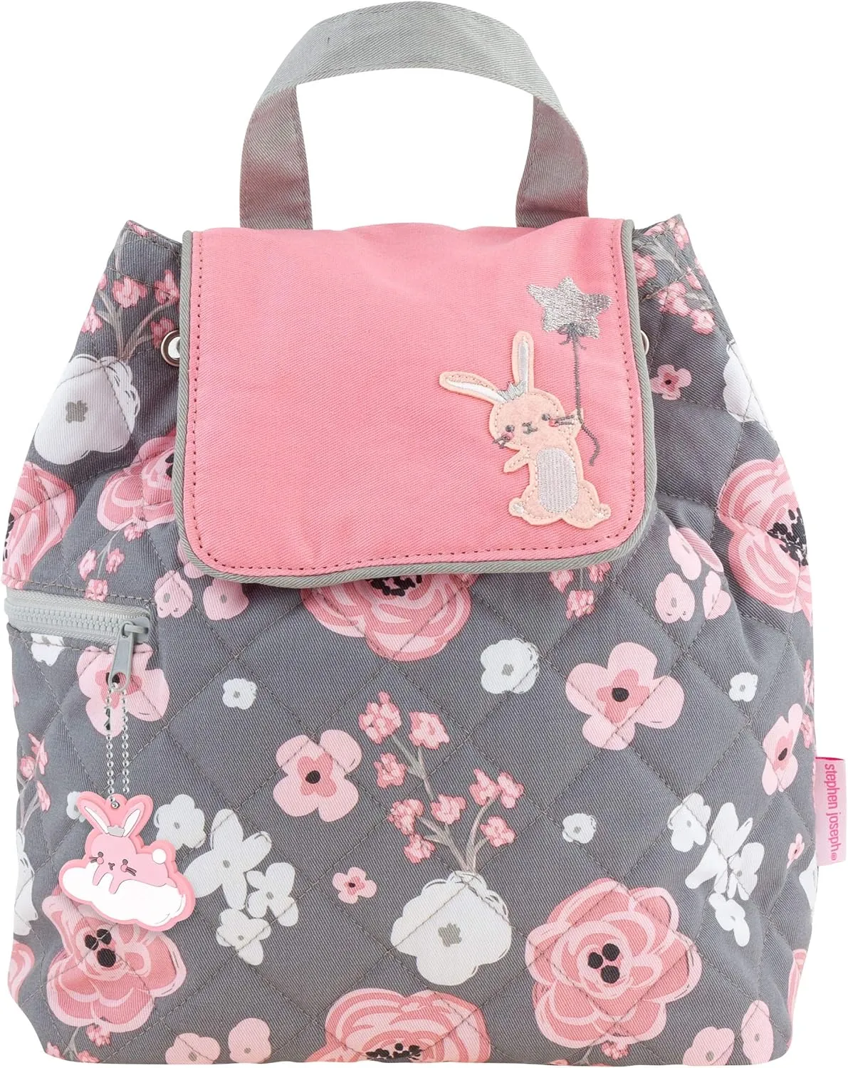 Stephen Joseph Kids' Quilted Backpack, Bunny, One Size