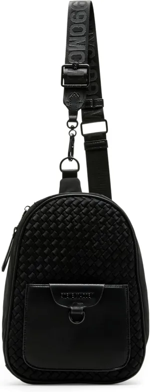 Steve Madden Bvanya Small Woven Sling, Black