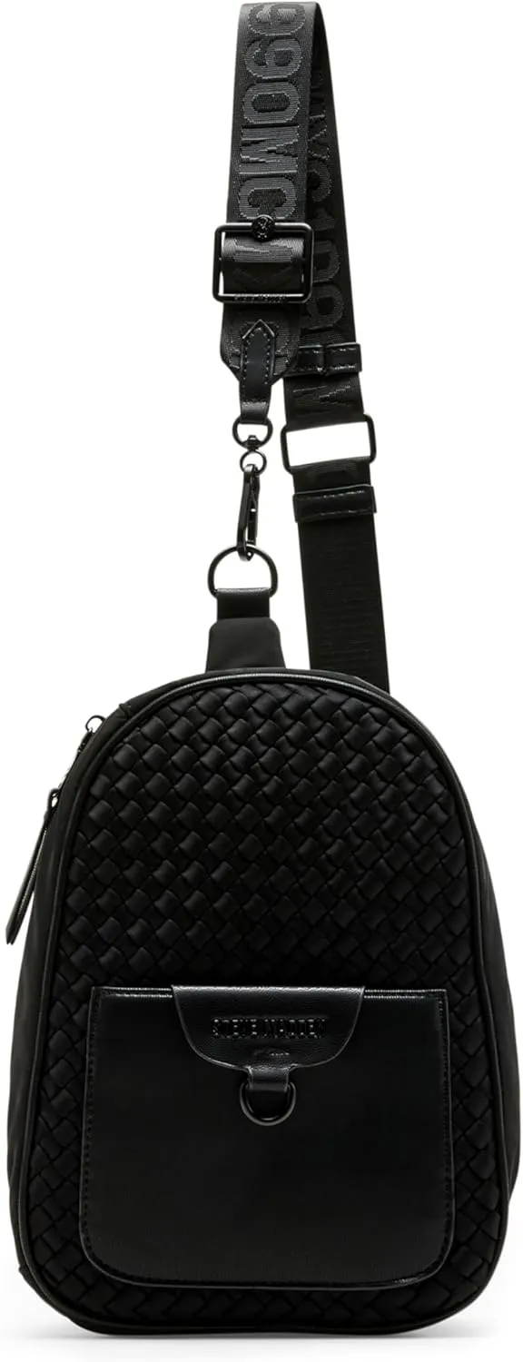 Steve Madden Bvanya Small Woven Sling, Black