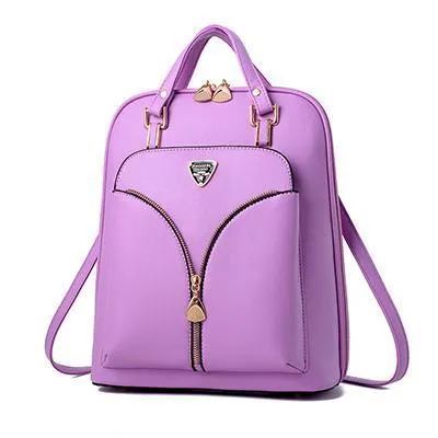 Streamlined Backpack Women's Leather Theft Local delivery Anti