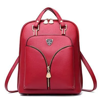 Streamlined Backpack Women's Leather Theft Local delivery Anti