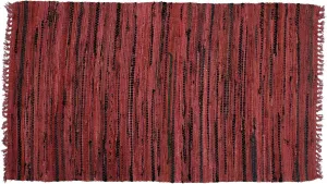 Sturbridge Country Rag Rug in Red 30" x 50"
