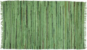Sturbridge Country Rag Rug in Sage 24" x 72"