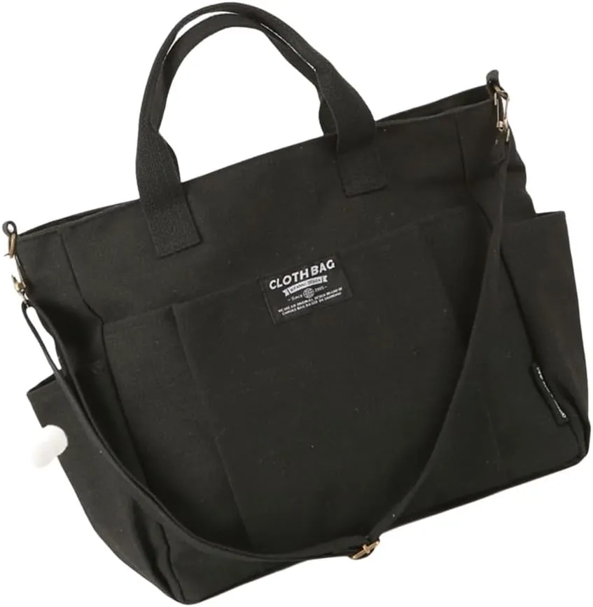Stylish Canvas Crossbody Bag with Ample Pockets Casual Shoulder Bags Handbag for Shopping and Commuting Essential