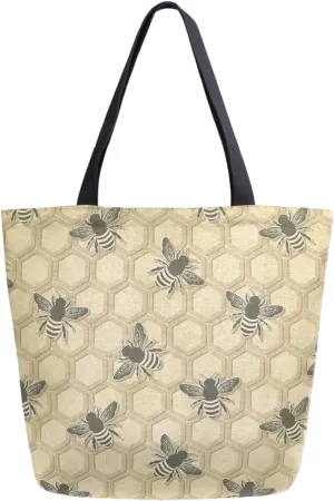 Stylish Cute Pattern Extra Large Shoulder Tote Bag for Beach Travel Weekender Gym Grocery Shopping