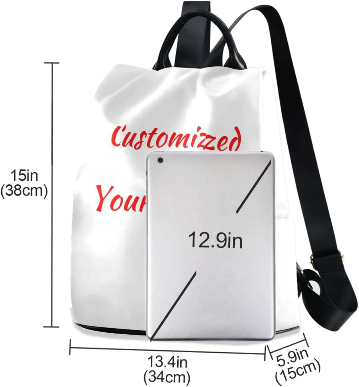 SUABO Custom Backpack Purse for Women, Anti Theft Personalized Photo Shoulder Bag Fashion Ladies Travel Bags