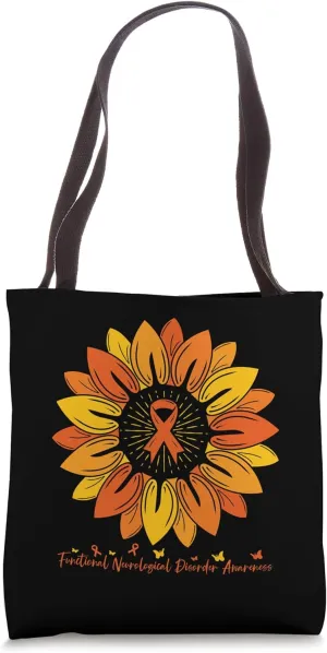 Sunflower Functional Neurological Disorder Awareness Month Tote Bag