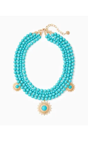 SUNSHINE JUNGLE NECKLACE | BREEZY AQUA