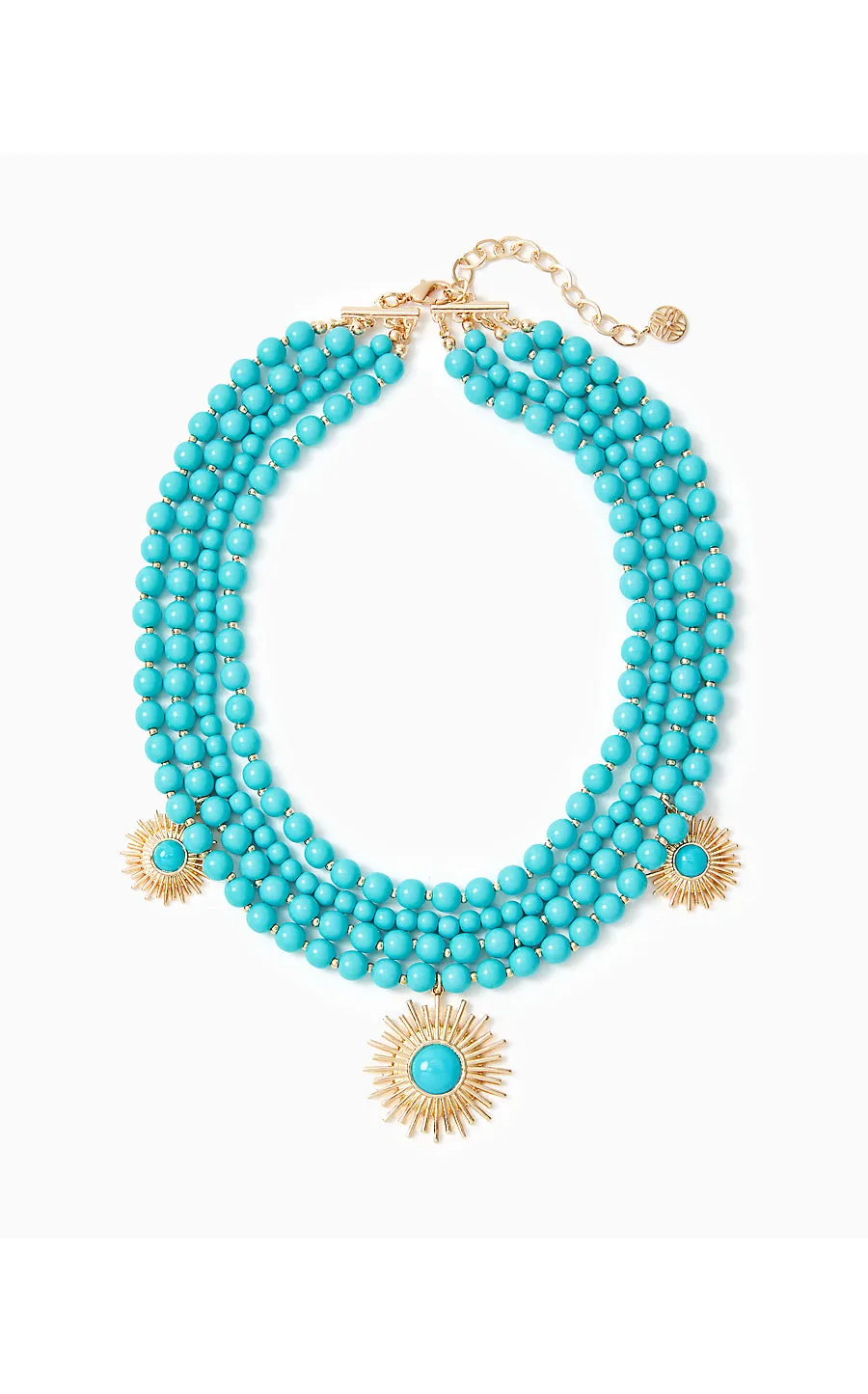 SUNSHINE JUNGLE NECKLACE | BREEZY AQUA