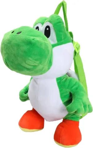 Super Mario Bros Yoshi 17 Youth Plush Backpack