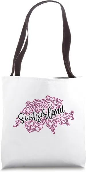 Switzerland Country Mandala Tote Bag