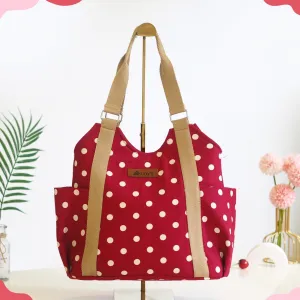 T-Shirt Style Shoulder Tote Bag - Chic Design in Unique Fabrics - Lightweight and Stylish