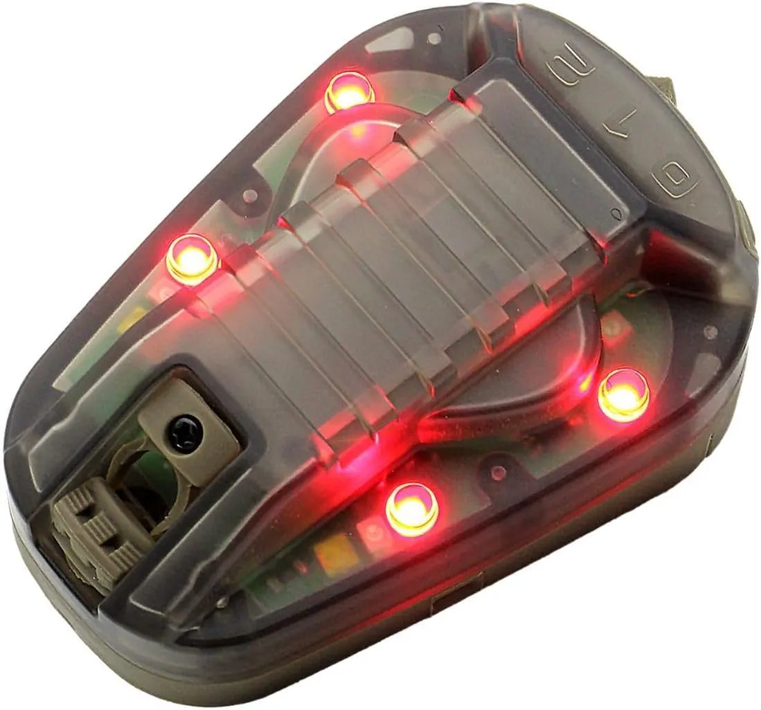Tactical Helmet Light Signal Light Military IFF Helmet Light Flashlight Survival Signal Light for Outdoor Sports with LED   IR/Strobe