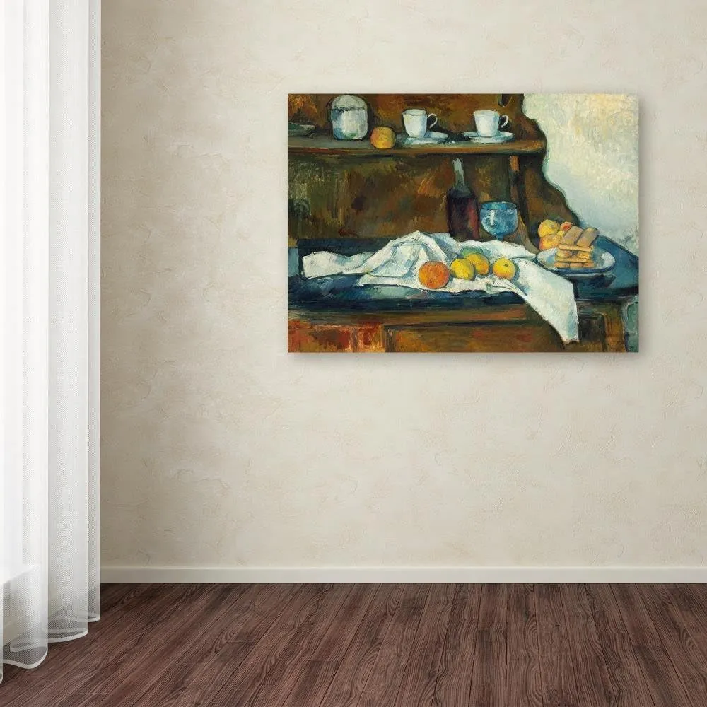 The Buffet by Cezanne, 35x47-Inch Canvas Wall Art